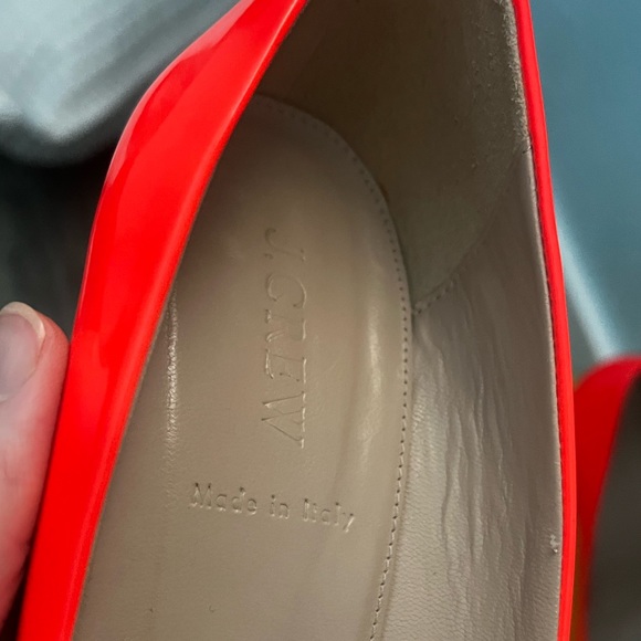 J. Crew Etta Satin Toe Pump - Neon Orange - Size 8.5 - Picture 6 of 9